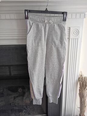 Gap Kids M Pastel Rainbow Stripe Trim Joggers